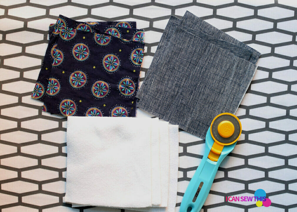 10 minute DIY fabric coasters tutorial I Can Sew This