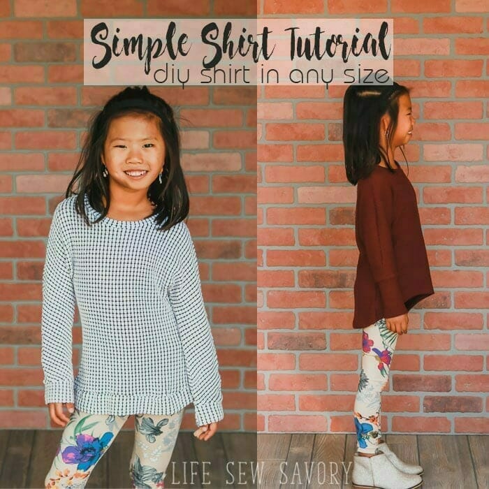 Free Sewing Pattern - Girls Sweatshirt Tunic - Life Sew Savory