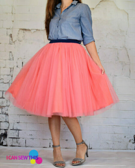 Make a fluffy tulle skirt with elastic waistband - perfect for any ...