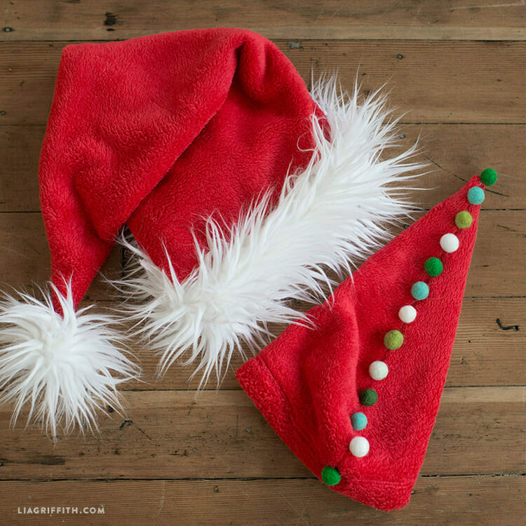  DIY elf and santa hat