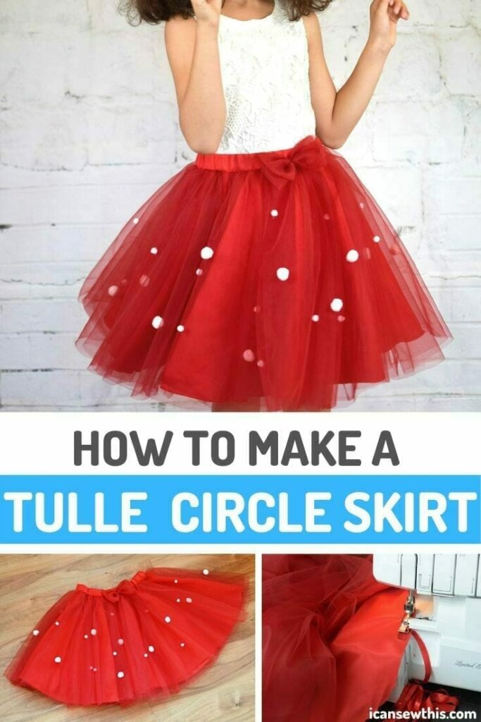 How To Make A Tulle Skirt For Girls With Elastic Waistband I Can Sew This 9351