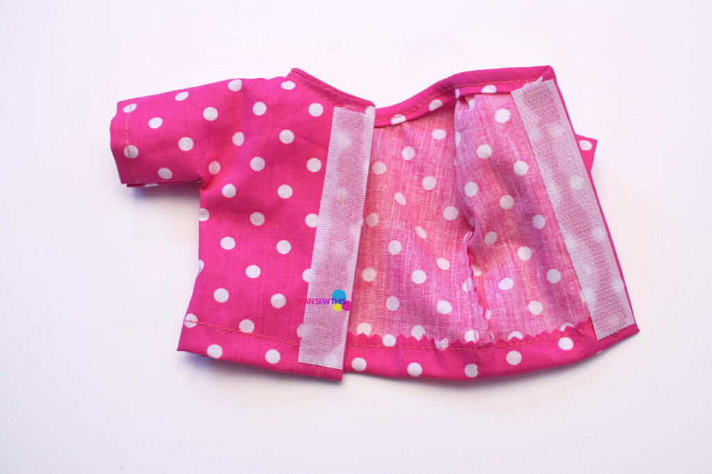 free sewing pattern doll top velcro closure