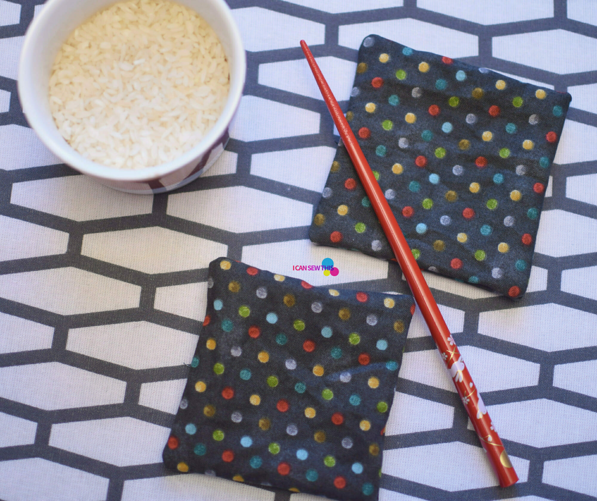 How to make reusable rice hand warmers - I Can Sew This