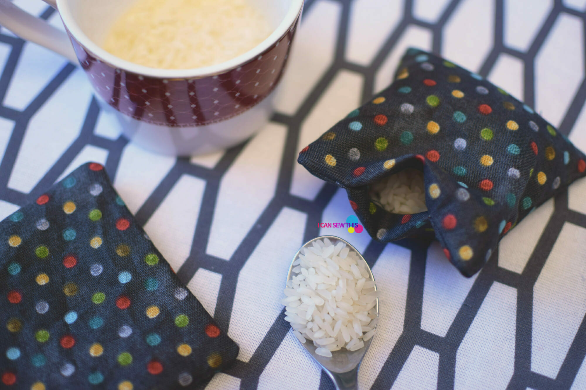 How to make reusable rice hand warmers - I Can Sew This