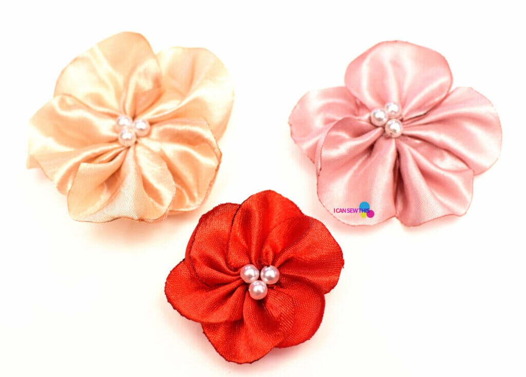 How to make fabric flowers DIY satin flowers