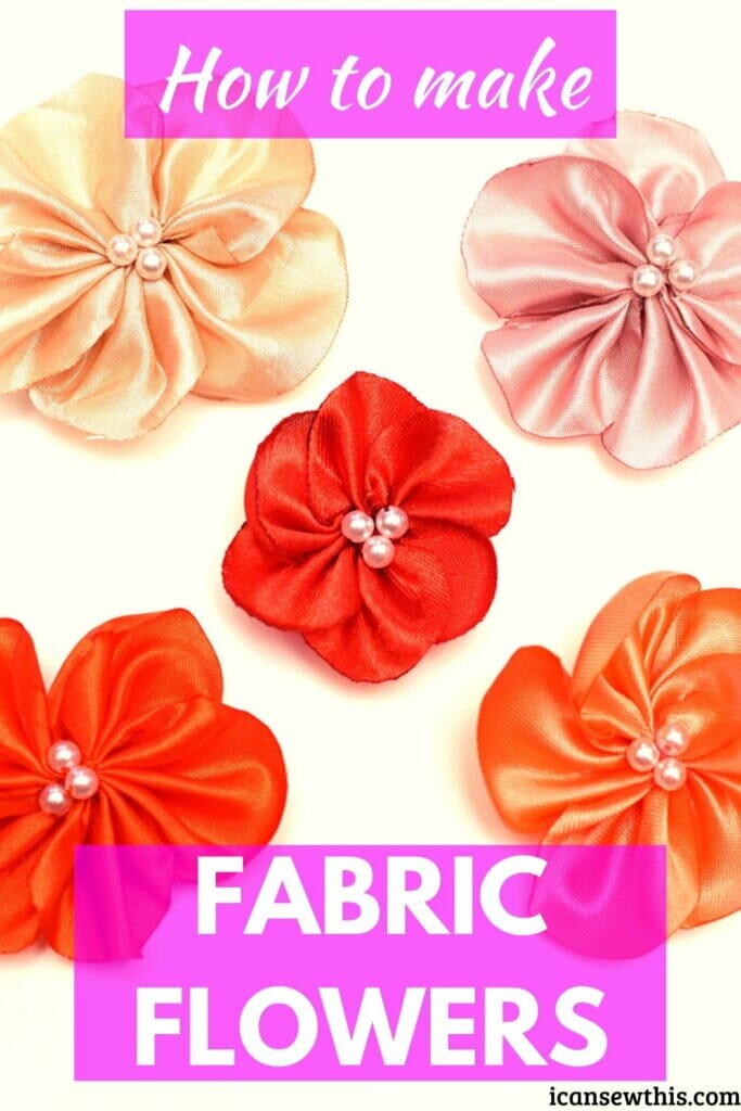 How to make fabric flowers