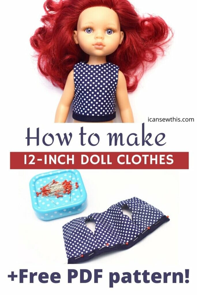 Free pattern for 12-inch Paola Reina doll clothes