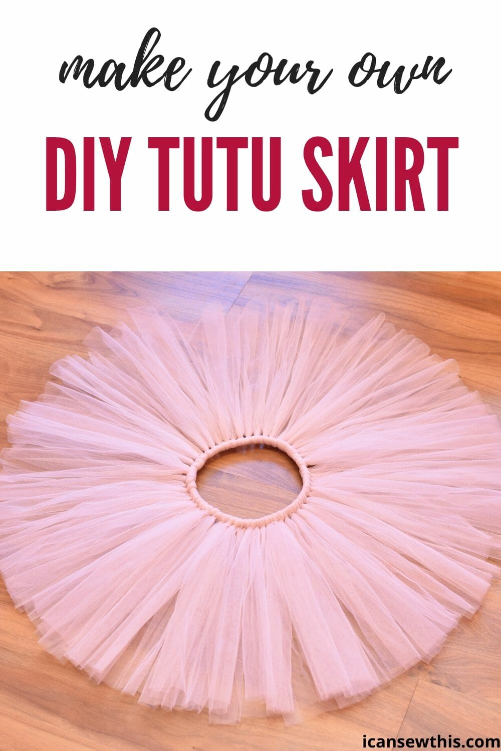 How to make a fluffy no-sew tutu skirt for a child - I Can Sew This