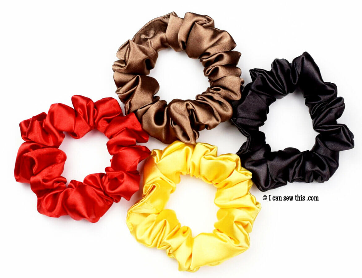 How to make satin scrunchies (5 easy steps) - I Can Sew This