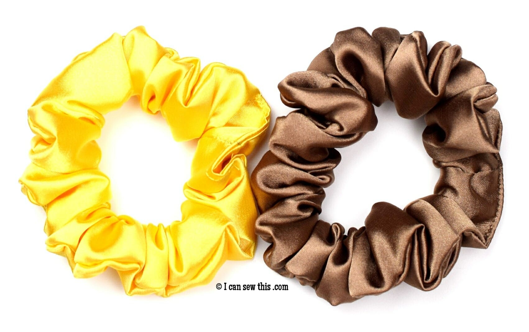 how to make satin scrunchies tutorial