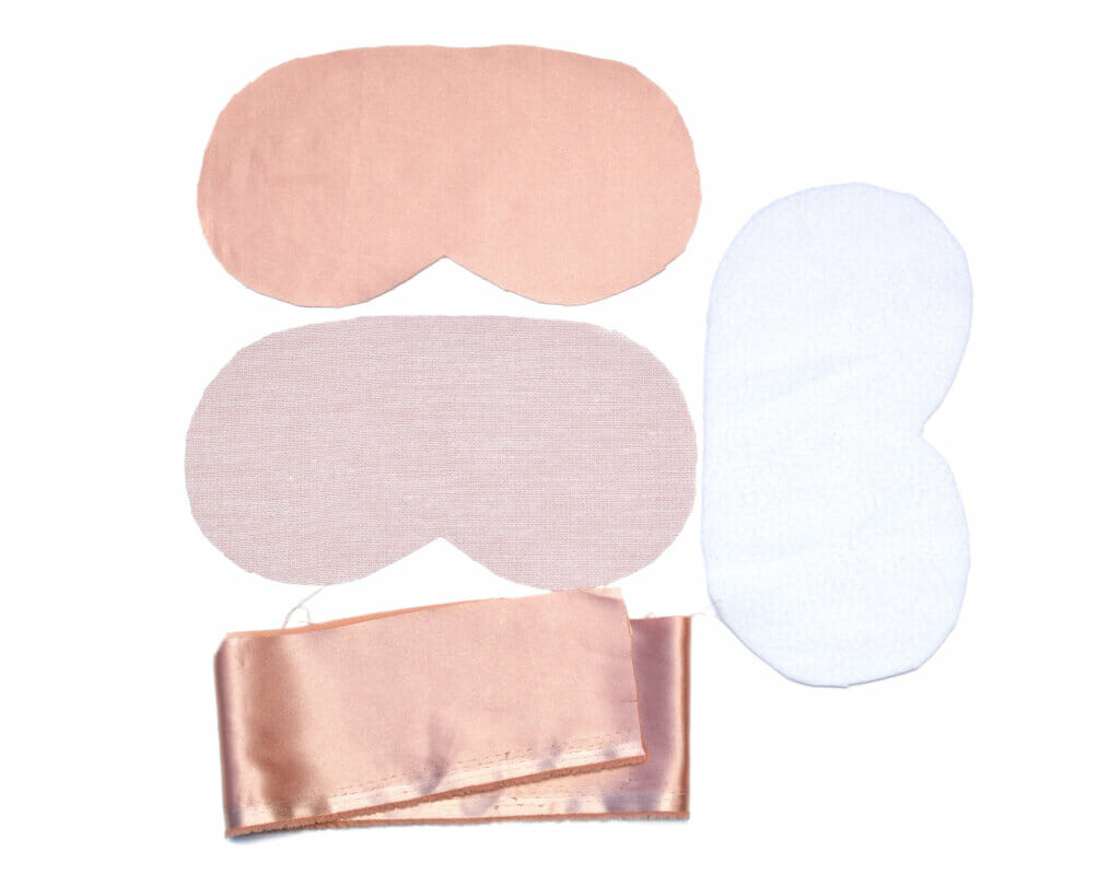 How to make an eye mask pattern pieces