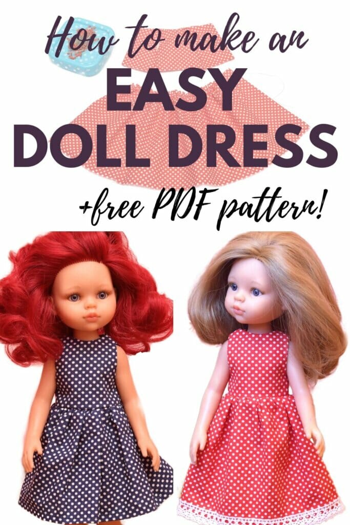 Easy Paola Reina doll dress (+free PDF pattern)