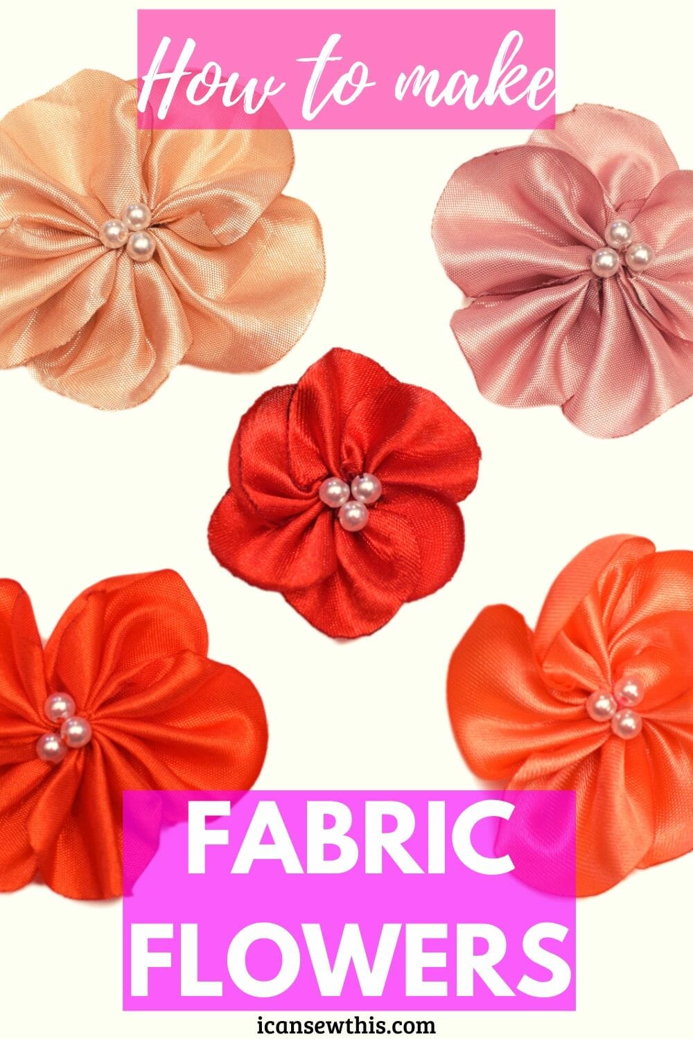 DIY Easy Classy Ruffled Satin Flower  Making fabric flowers, Satin flowers,  Fabric flower tutorial