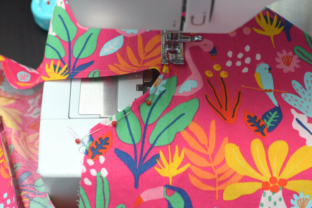sewing machine, pins