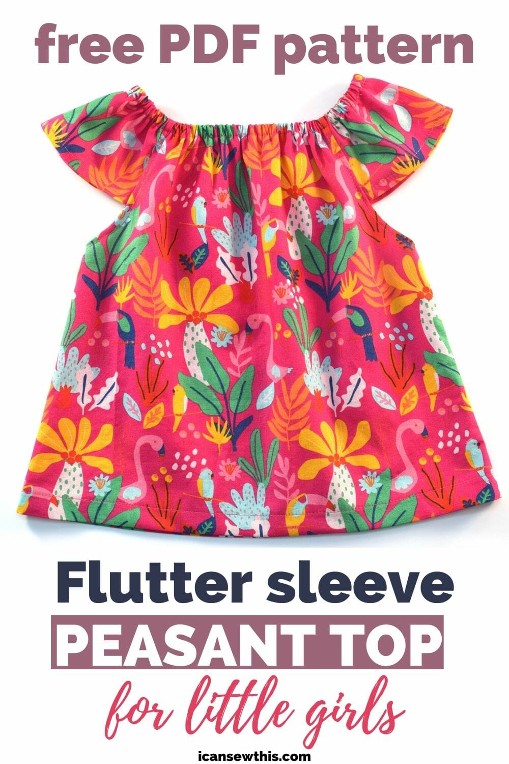 flutter sleeve peasant dress pattern