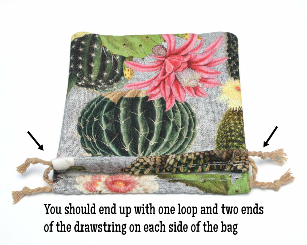 How to make - easy DIY drawstring bag