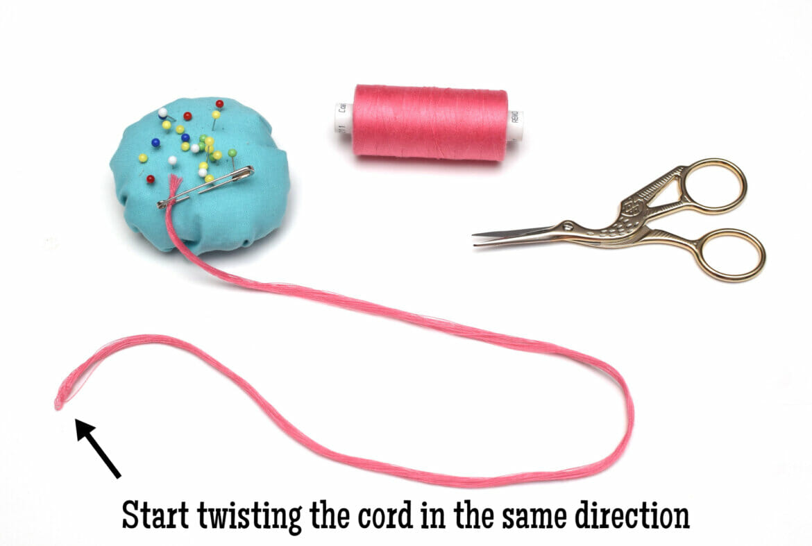 Make cord for drawstring bags using sewing thread I Can Sew This