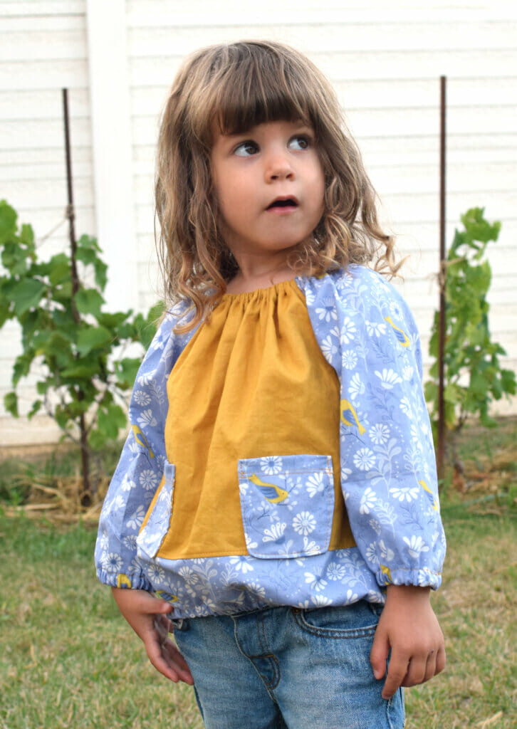 Long sleeve peasant top for little girls (+free pattern) - I Can Sew This