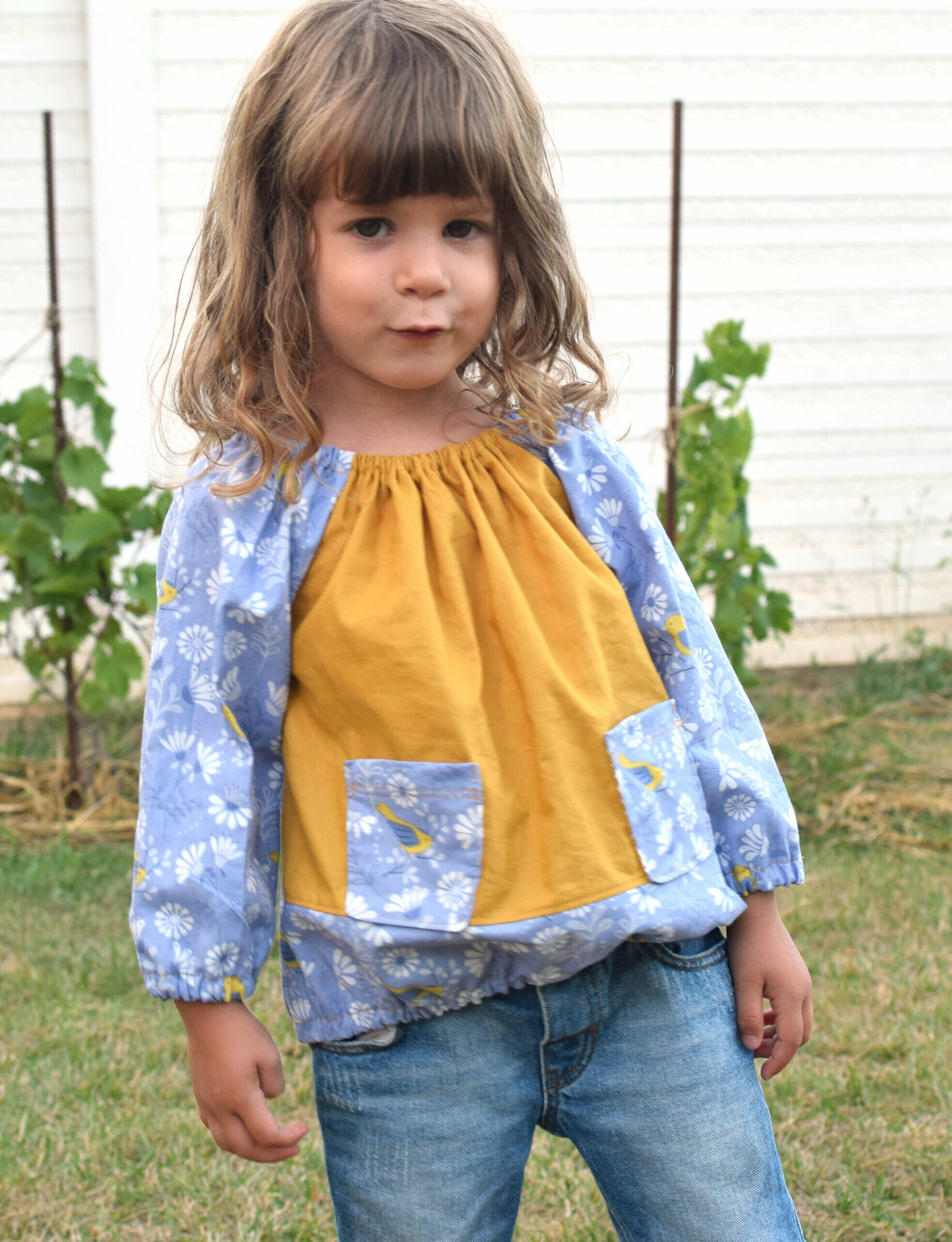 girls peasant blouse