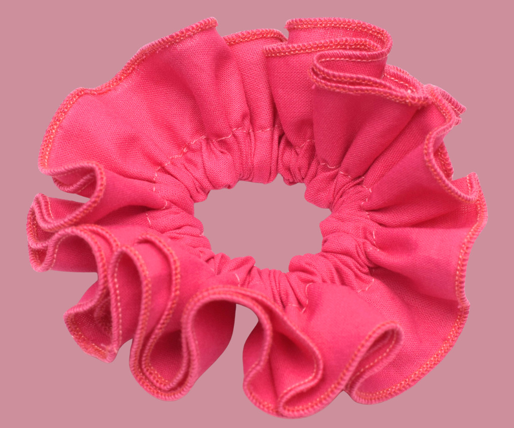 double-layered ruffled scrunchies DIY