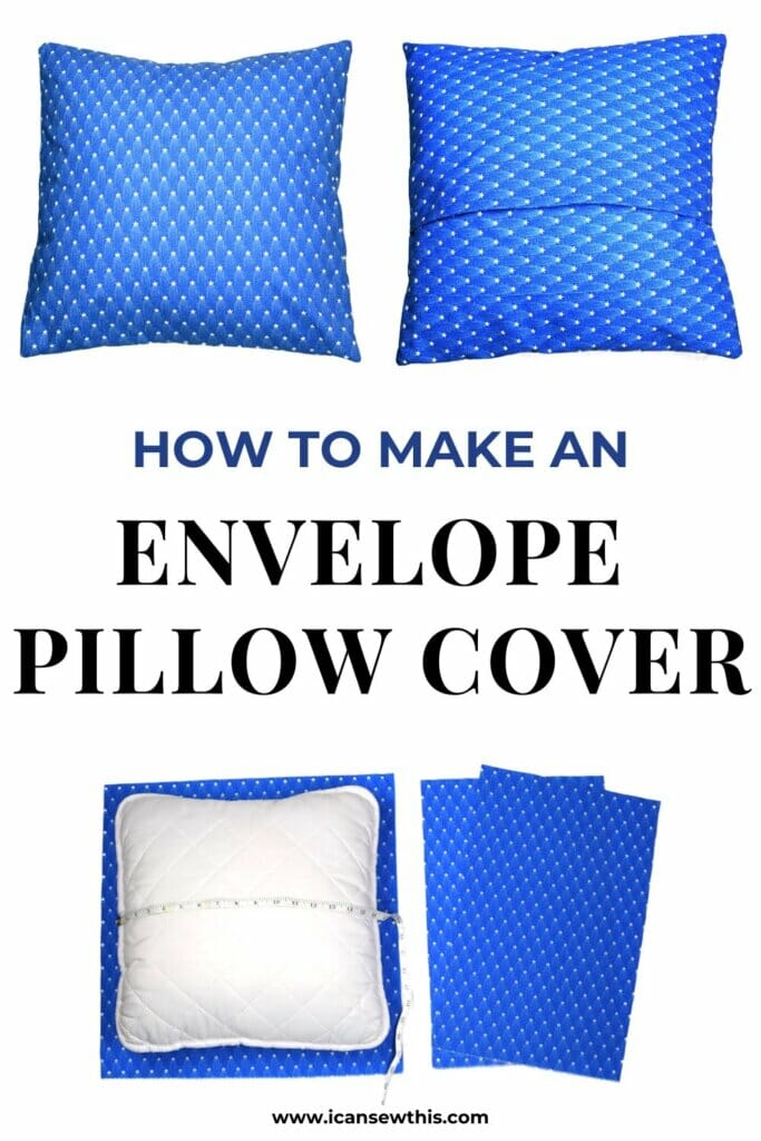 How to make an envelope pillow cover tutorial