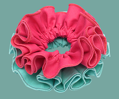 Learn to sew double-layered ruffled scrunchies - quick tutorial