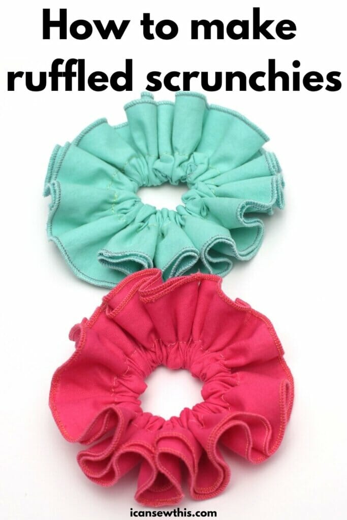 how to make ruffled scrunchies