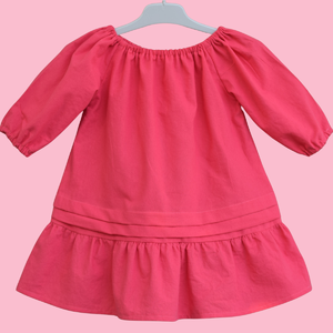 Free peasant dress pattern for girls: easy DIY toddler dress tutorial
