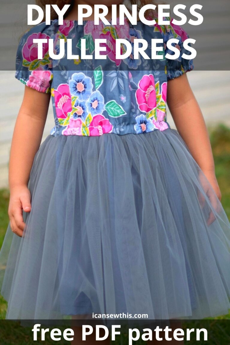 Free girls tulle dress pattern and tutorial - I Can Sew This