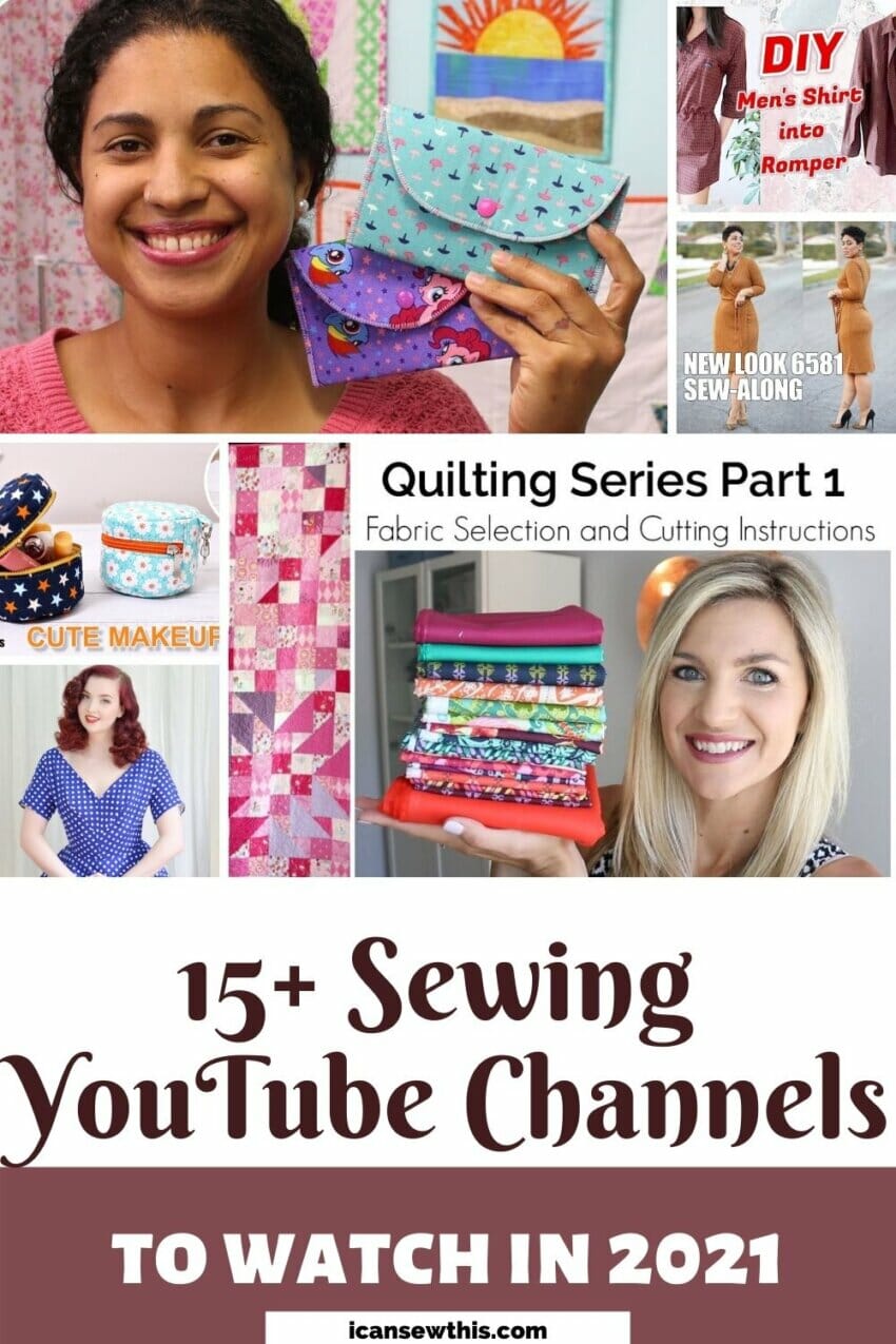 15+ Sewing YouTube Channels to Watch I Can Sew This