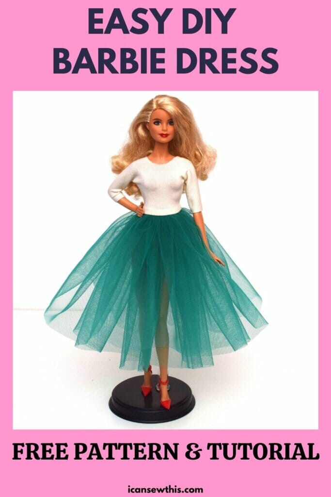 10- modèle de robe Barbie minute