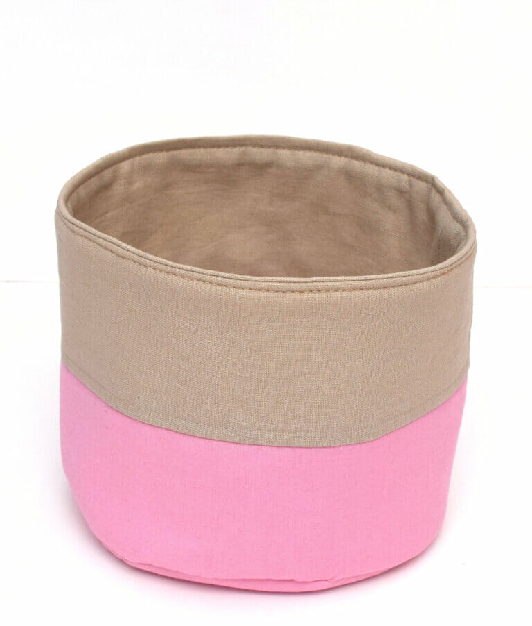 How to make round fabric baskets (free pattern) I Can Sew This