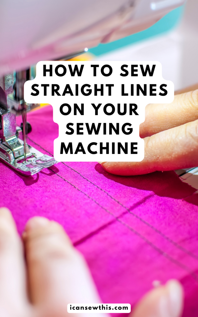how to sew straight lines tutorial for beginners