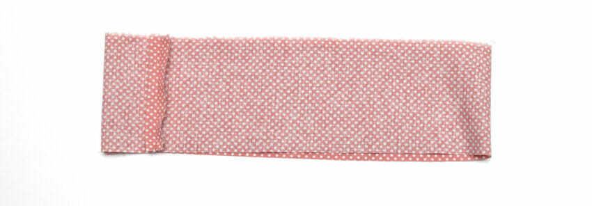 prepare the waistband casing for DIY tutu skirt