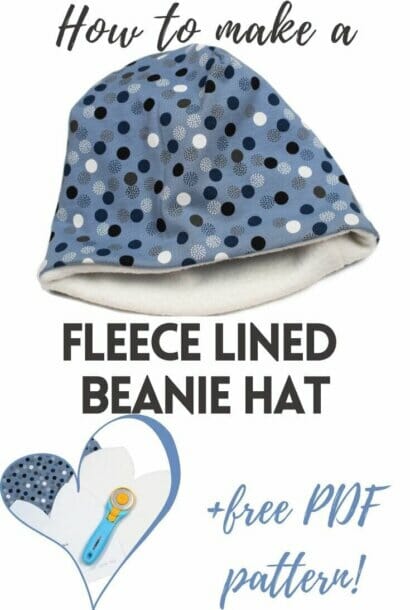 Sew a cozy fleece-lined beanie hat in 10 minutes (free pattern) - I Can ...