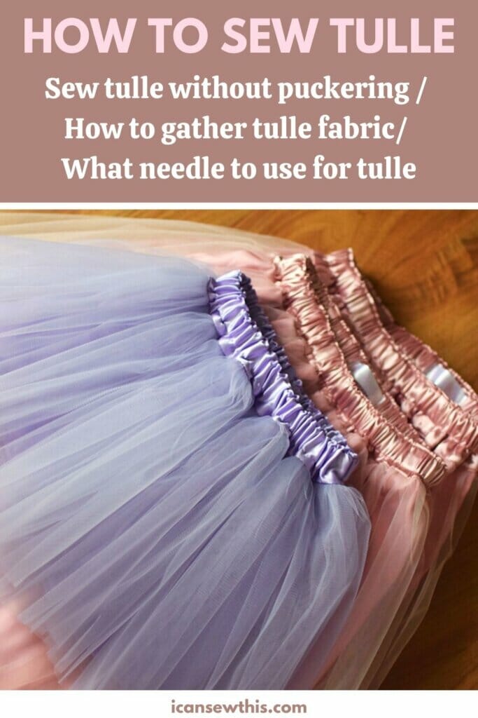 how to sew tulle tips and tricks