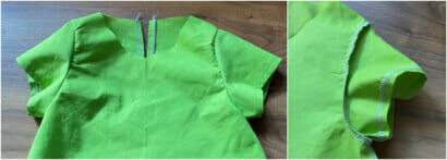 insert the sleeves - sewing tutorial