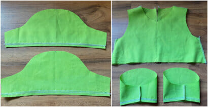 prepare the sleeves - gathered girls dress tutorial
