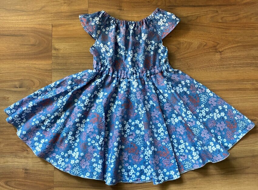 Circle skirt dress for little girls free pattern & tutorial I Can