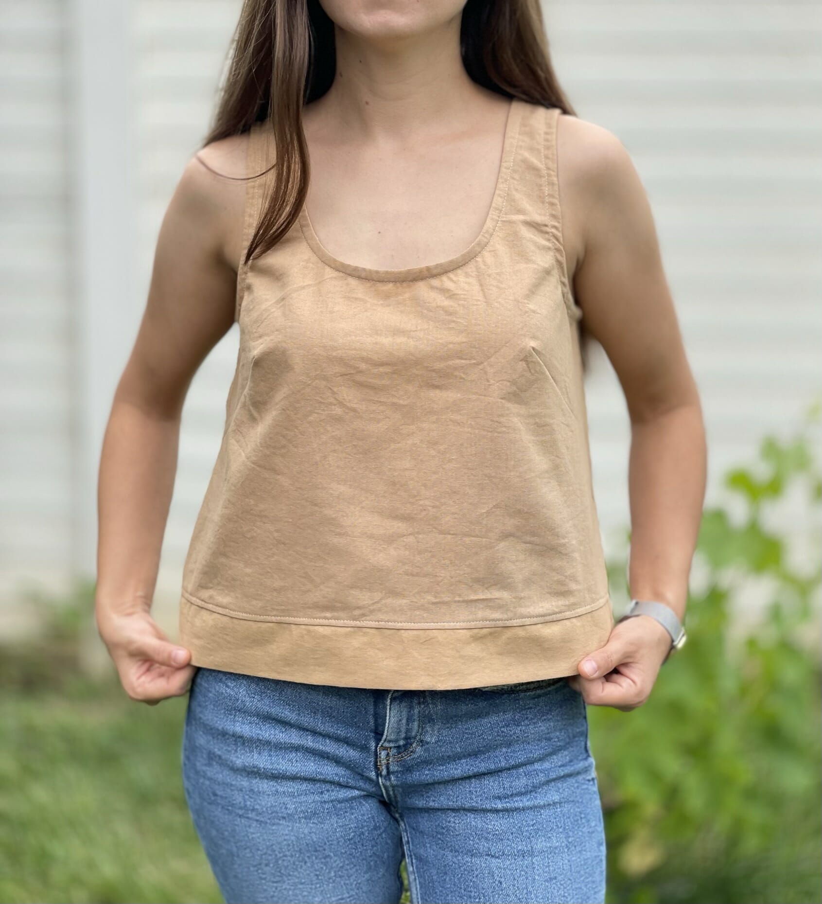 DIY simple woven top - easy pattern hack - I Can Sew This