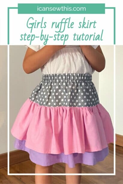 How to make a ruffle skirt for girls - I Can Sew This