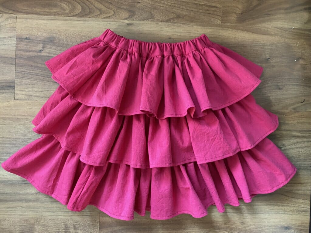 tiered ruffled skirt - free pattern and tutorial