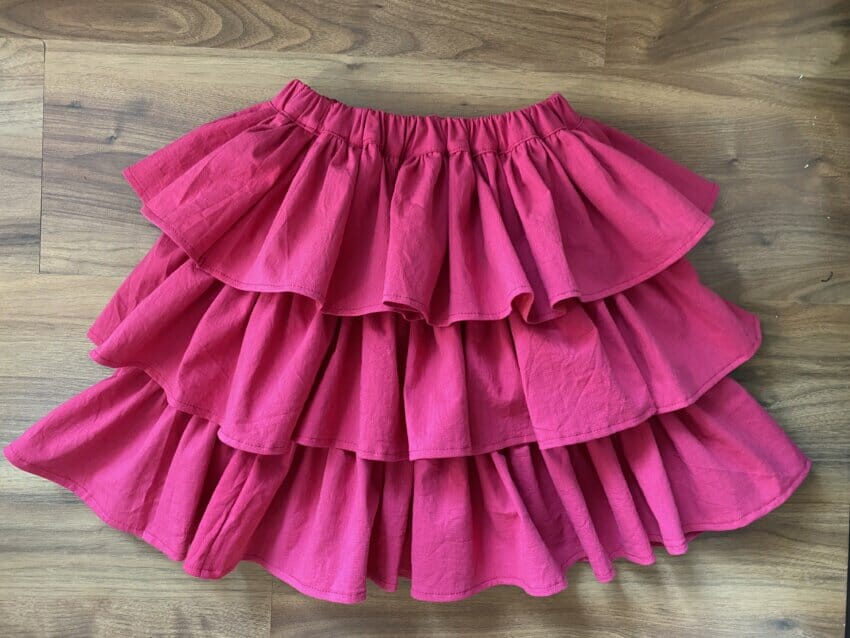 DIY Ruffled Trim Mini Skirt Tutorial || How To Make a Ruffle Hem Skirt ||  DIY Gingham Ruffle Skirt - YouTube