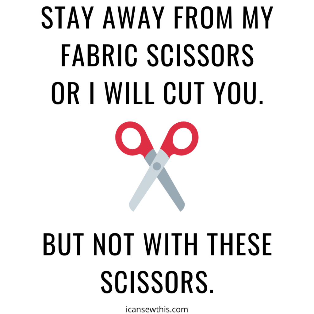 If you use my fabric scissors I will cut you, funny sewing quote, sewing  gift - Sewing - Magnet