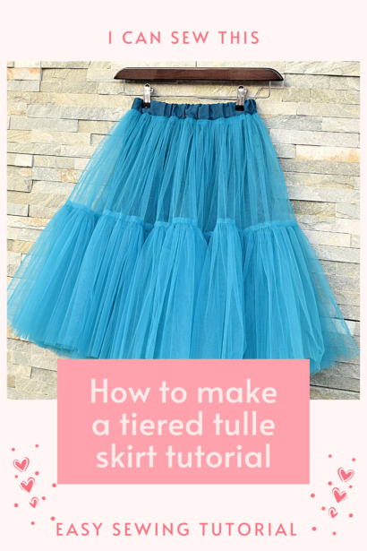 How to make a tiered tulle skirt tutorial - I Can Sew This