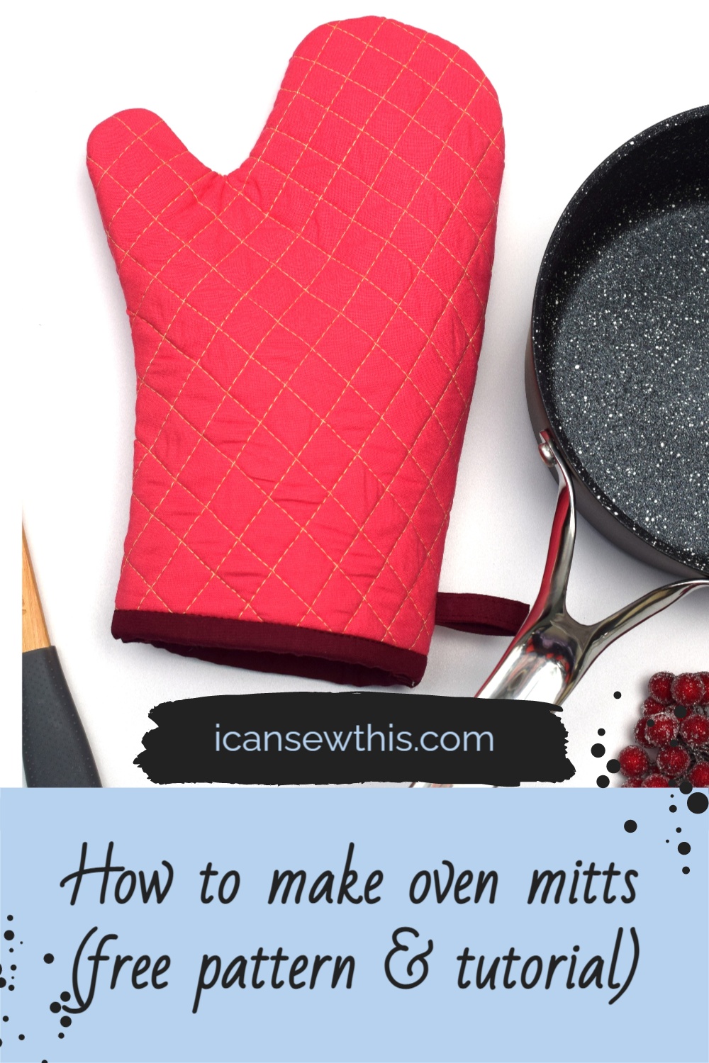 How to Make a Quilted Oven Mitt — Free Sewing Pattern and Tutorial