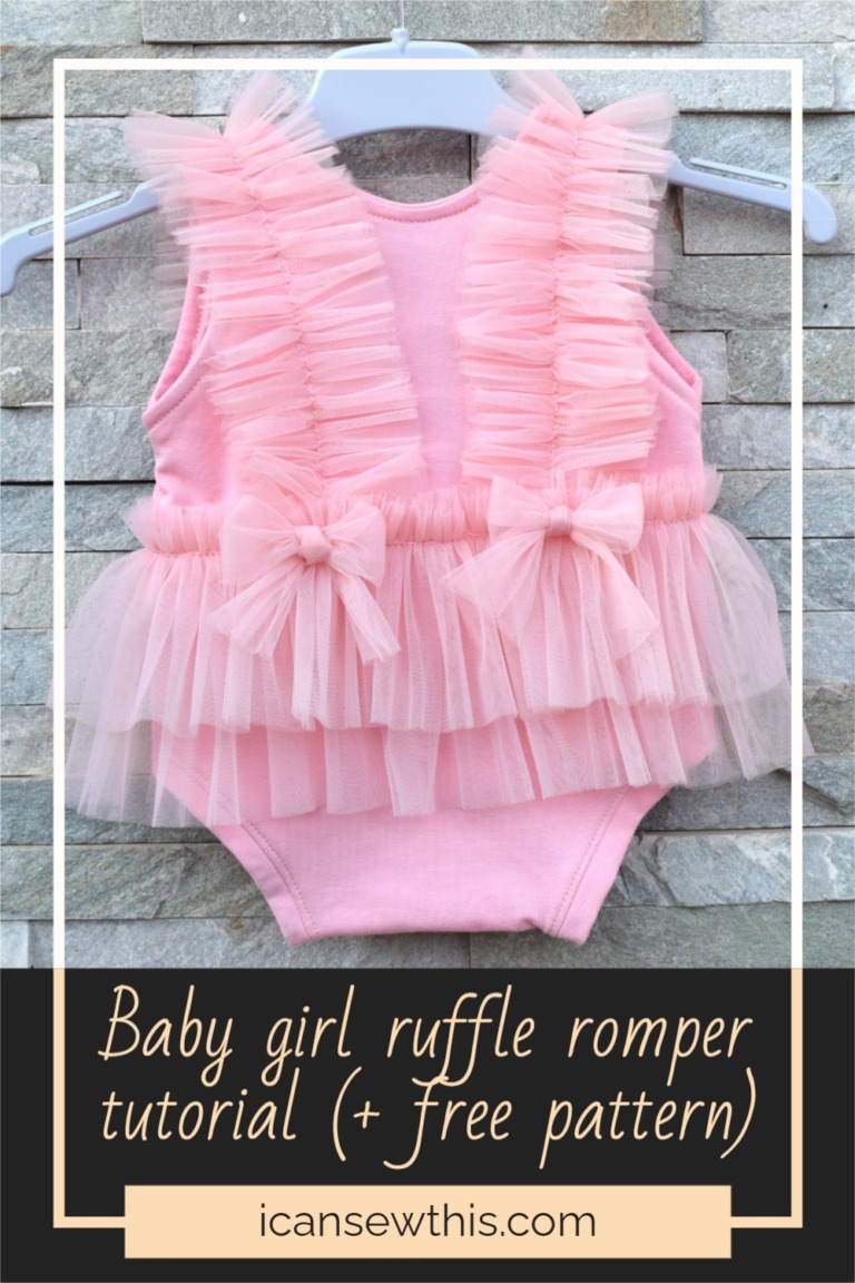 Baby girl ruffle romper tutorial (+ free pattern) I Can Sew This