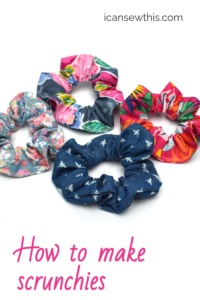 How to make scrunchies tutorial - I Can Sew This