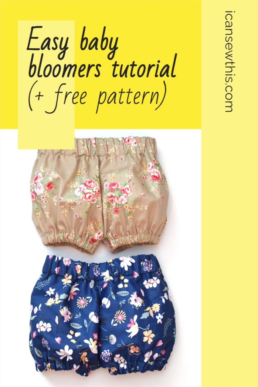 Free baby bloomers pattern (with step by step tutorial) - I Can Sew This