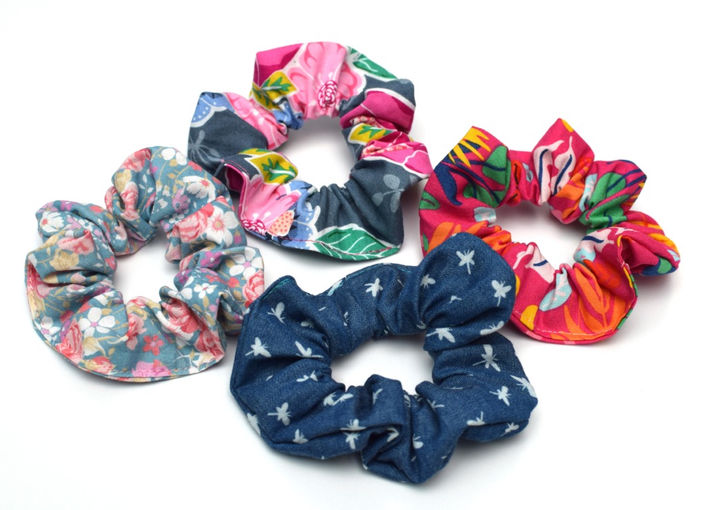 sewing cotton scrunchies